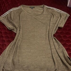 Lane Bryant Khaki Short Sleeve Women's Tee